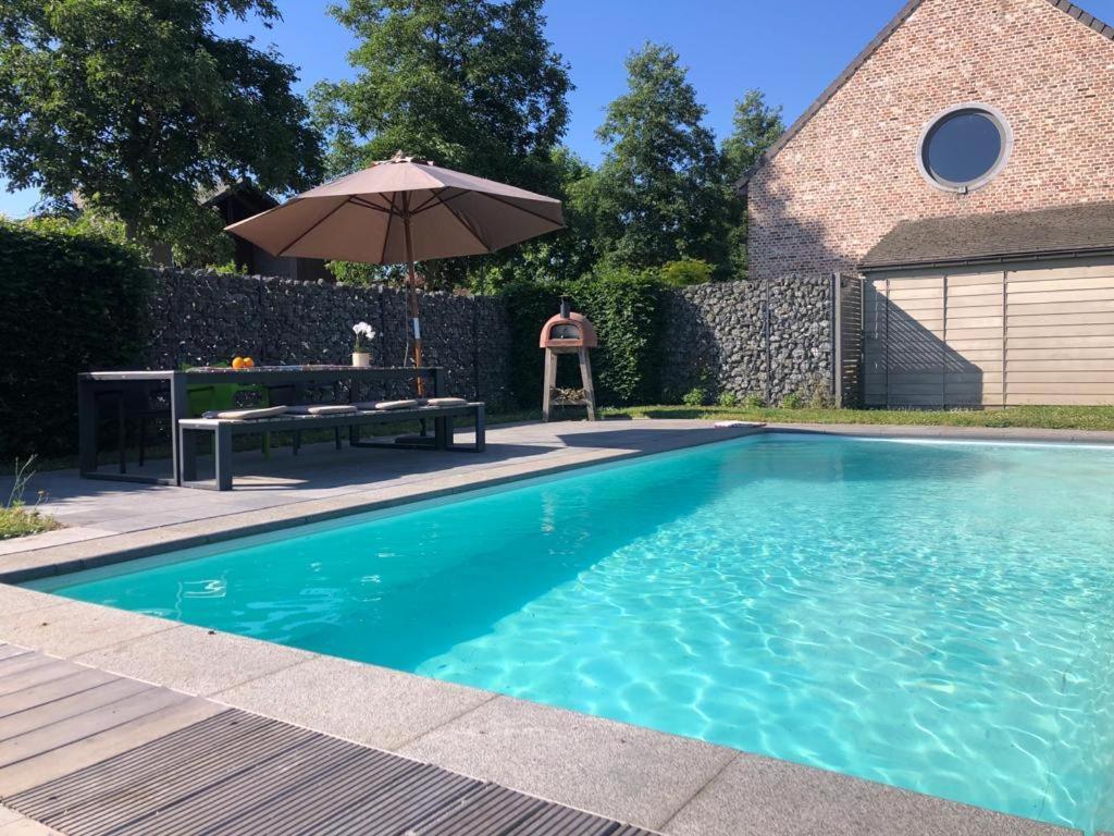 Landelijke Villa Met Zwembad En Gezellige Openhaard Zemst Bagian luar foto